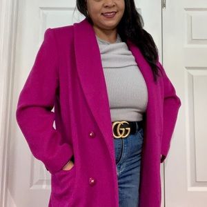 Bert Newman Vintage Magenta Wool Coat